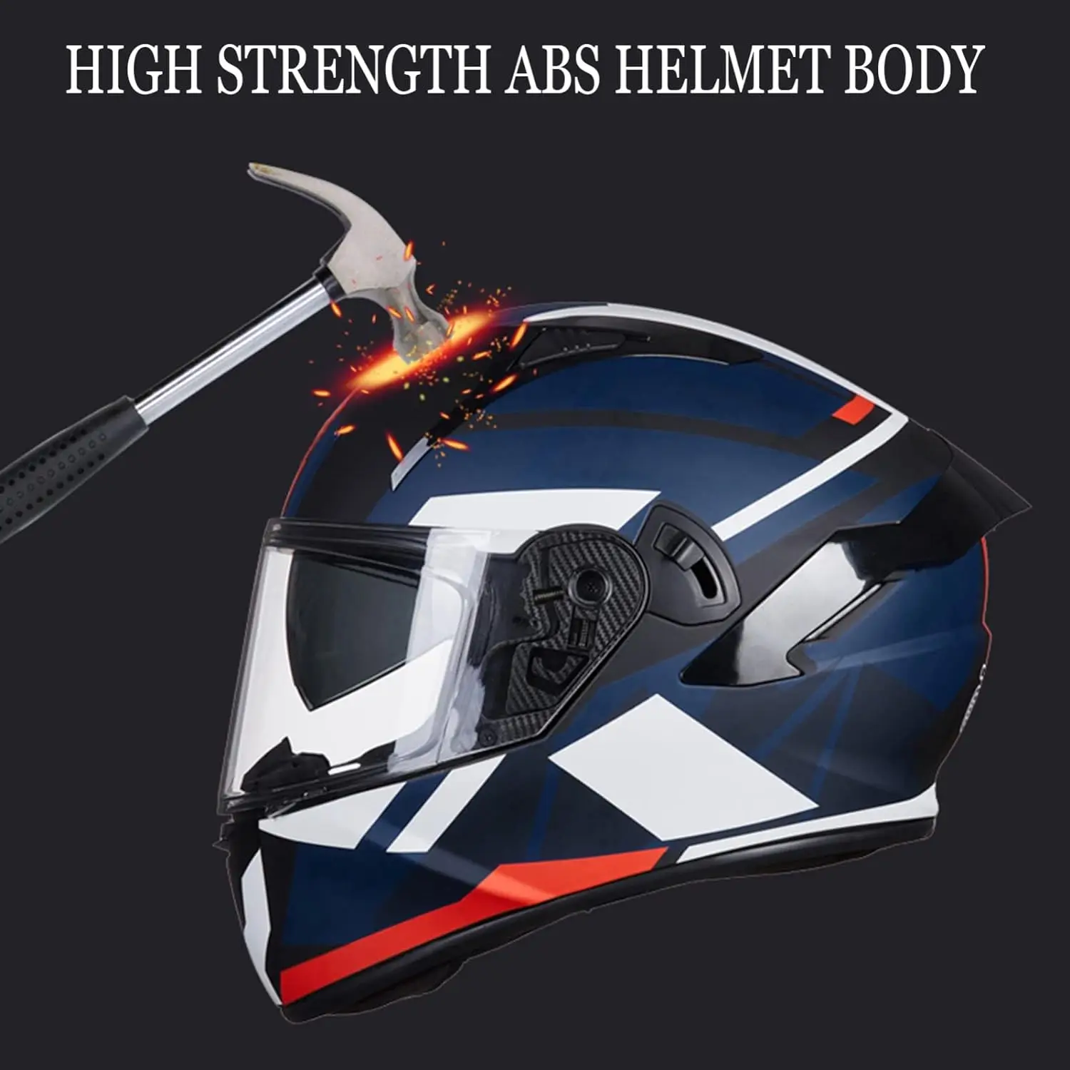 Unisex-Adult DOT Approved Full Face Racing Helmet Street Bike Crash Graphic Covers Moped Motorbike Rider Safety Bicycle