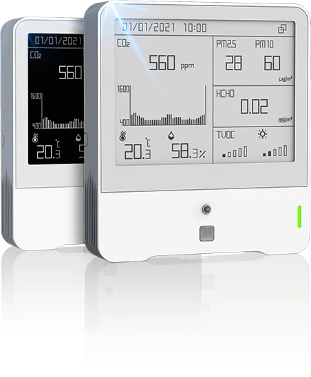 Датчик атмосферного мониторинга LoRaWAN для измерения температуры и влажности, CO2, TVOC, атмосферное давление