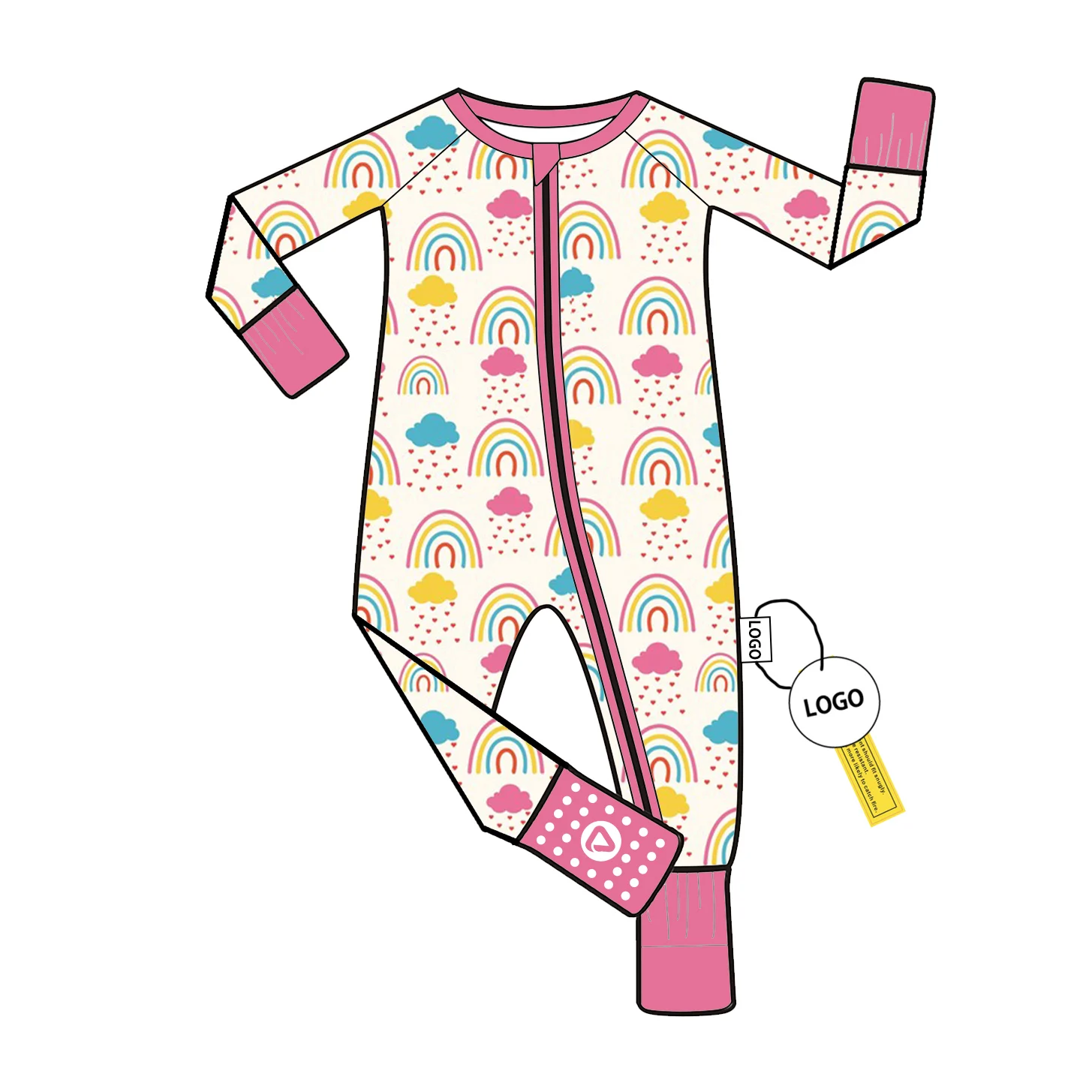 Valentine Day Pajama Set Bamboo Custom Matching pajamas for family Holidays Matching Family Pajamas