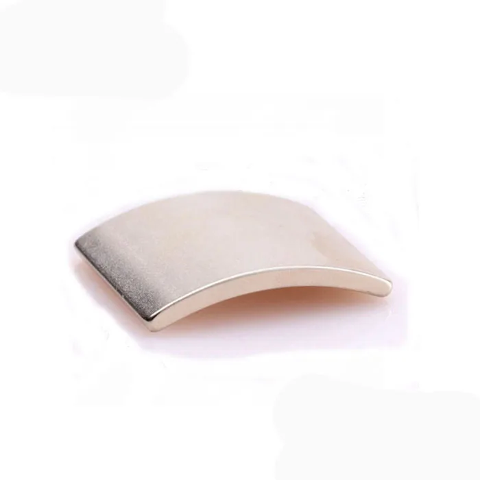 Certificated Permanent Neodymium N35SH,N38SH,N40SH,N33UH Nickel Coated Gearless Motor Arc Magnet