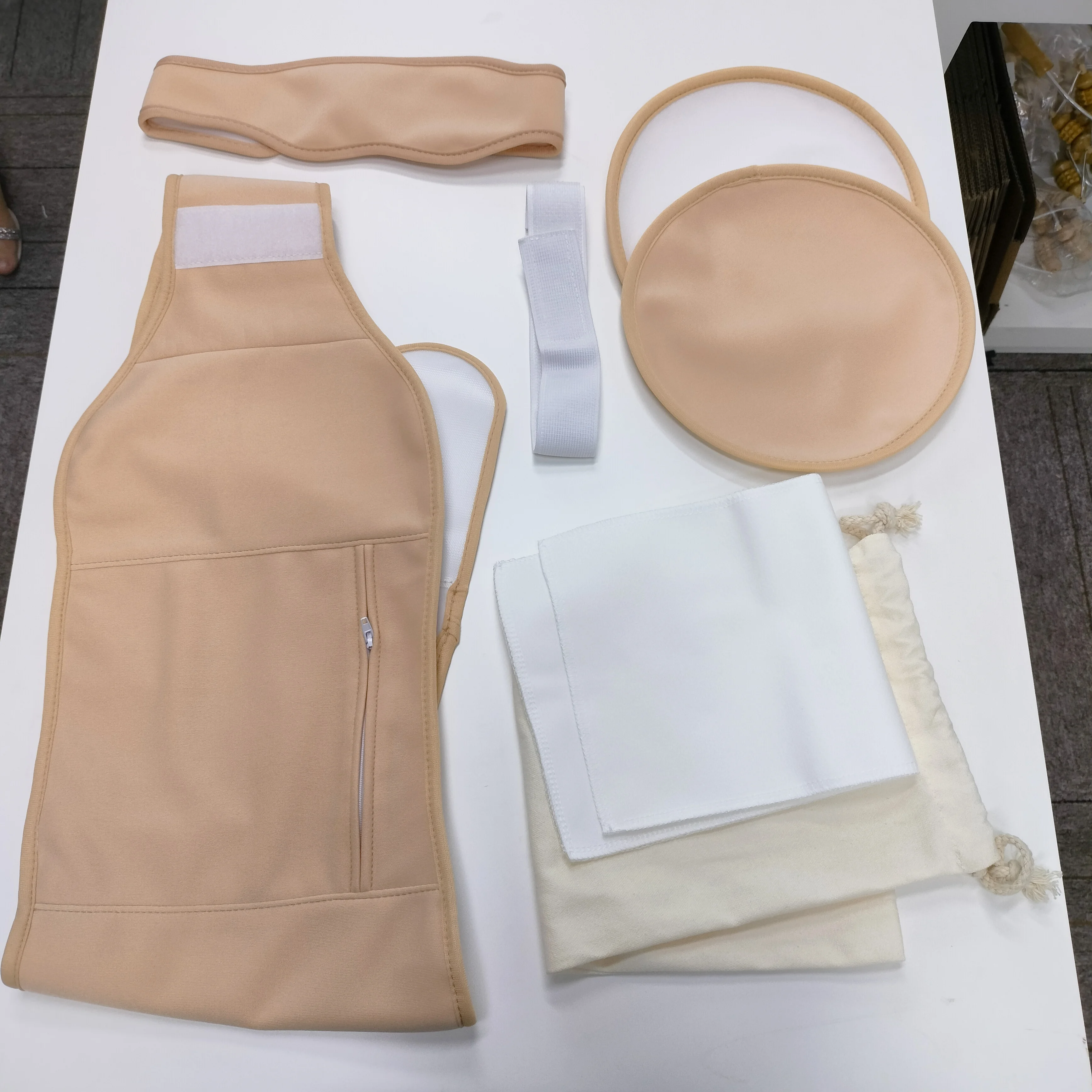 New Design Cotton Kits For for Liver Detoxification  Reusable Adjustable Organic Caster Castor Oil Pack Wrap