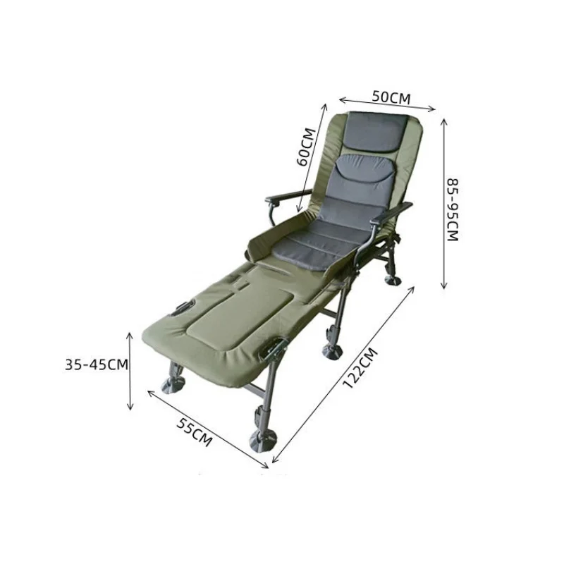 High Quality Folding Carp Fishing Chair Comfortable with Foot Rest Attachment for Summer and Winter Outdoor Use for Camping