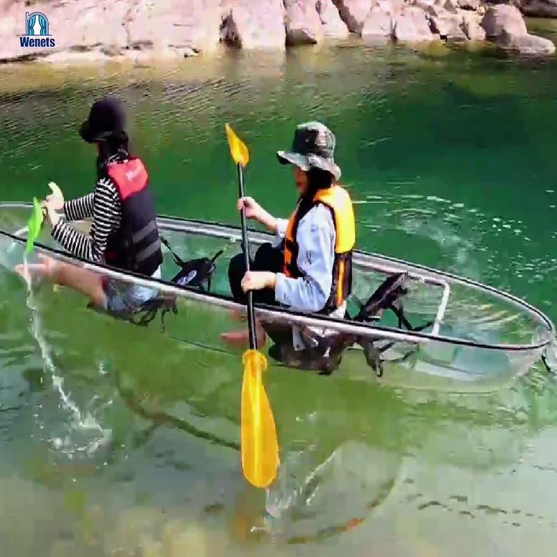 Wholesale Price Clear Kayak Boat Canoe Kayak Fishing Boat 2 People Transparent Kayak
