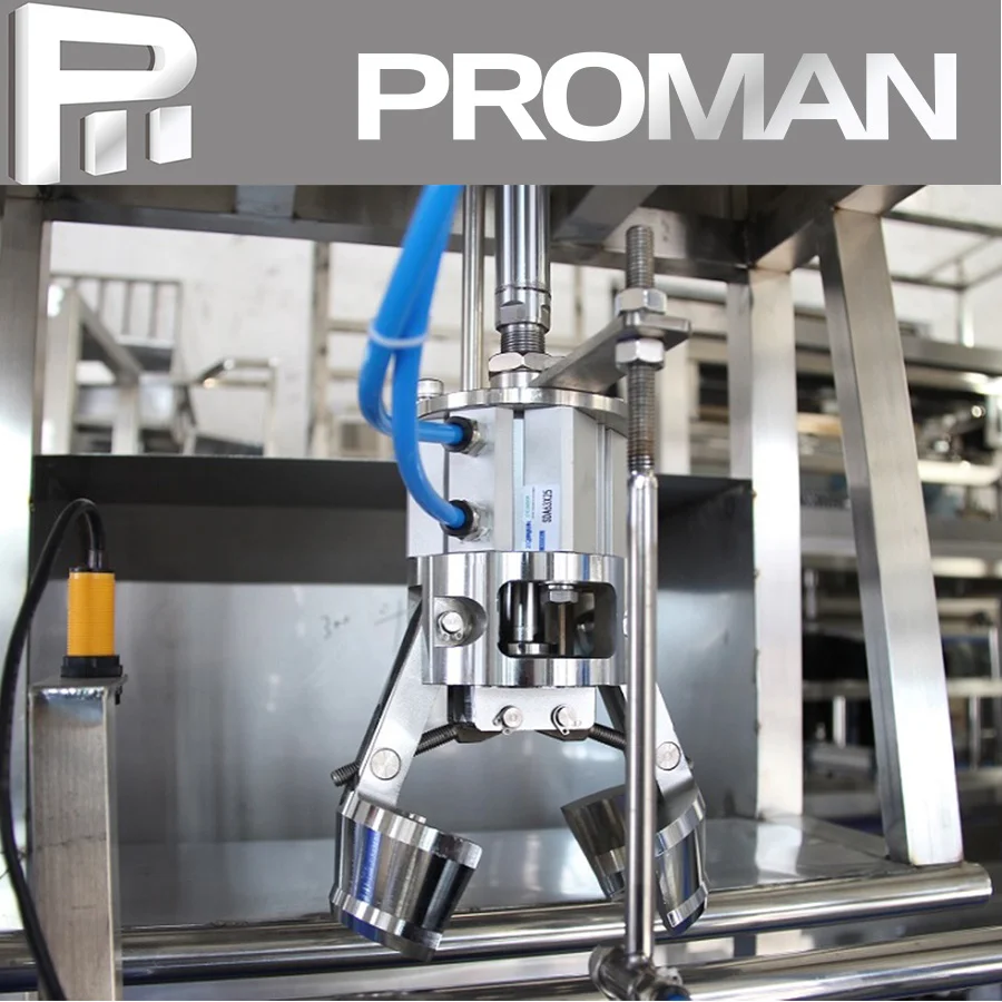 High speed automatic 3 in 1 rotary high speed bottled mineral drinking pure 5 gallon water filling machine production line