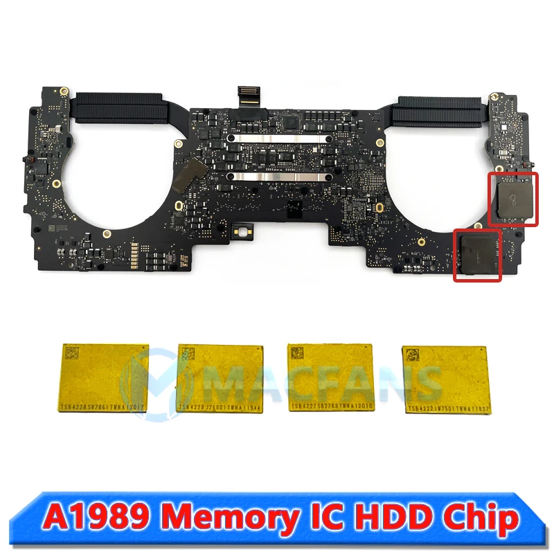 Original SSD Chip For Macbook Air Pro A1932 A1989 A2141 A2179 A2337 Nand Flash Memory IC HDD Chip 128G 256G 500G 1TB 2TB 4TB