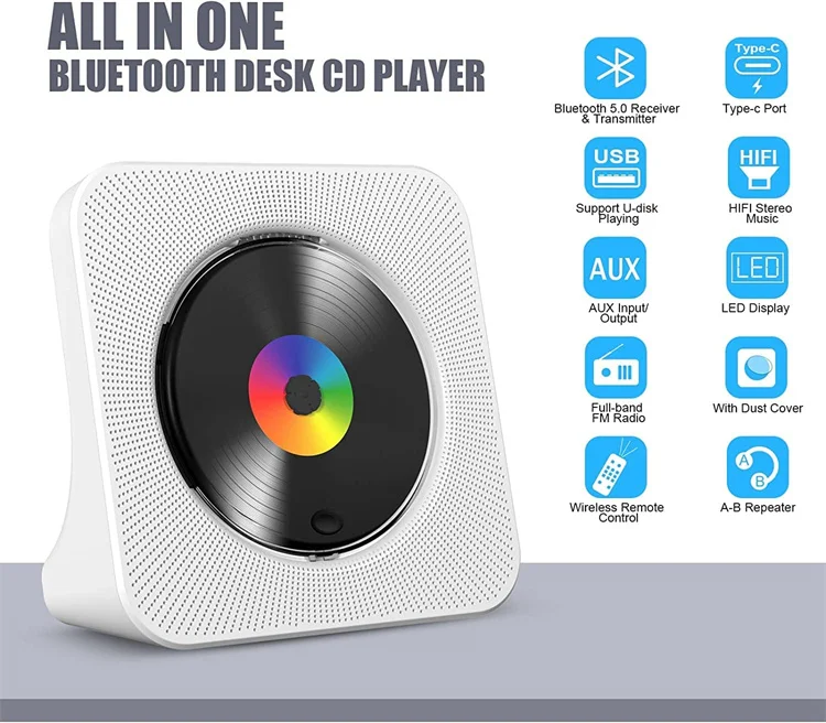 Новый CD-плеер Hifi домашний портативный музыкальный стерео