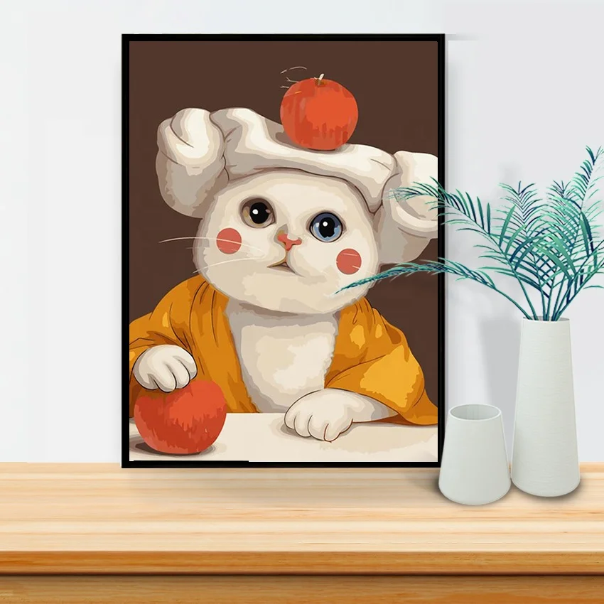 Hot Sale Cheap Wall Arts DIY Canvas Painting Eco Friendly Animal Art Wall Decor Bedroom Oil Painting By Numbers