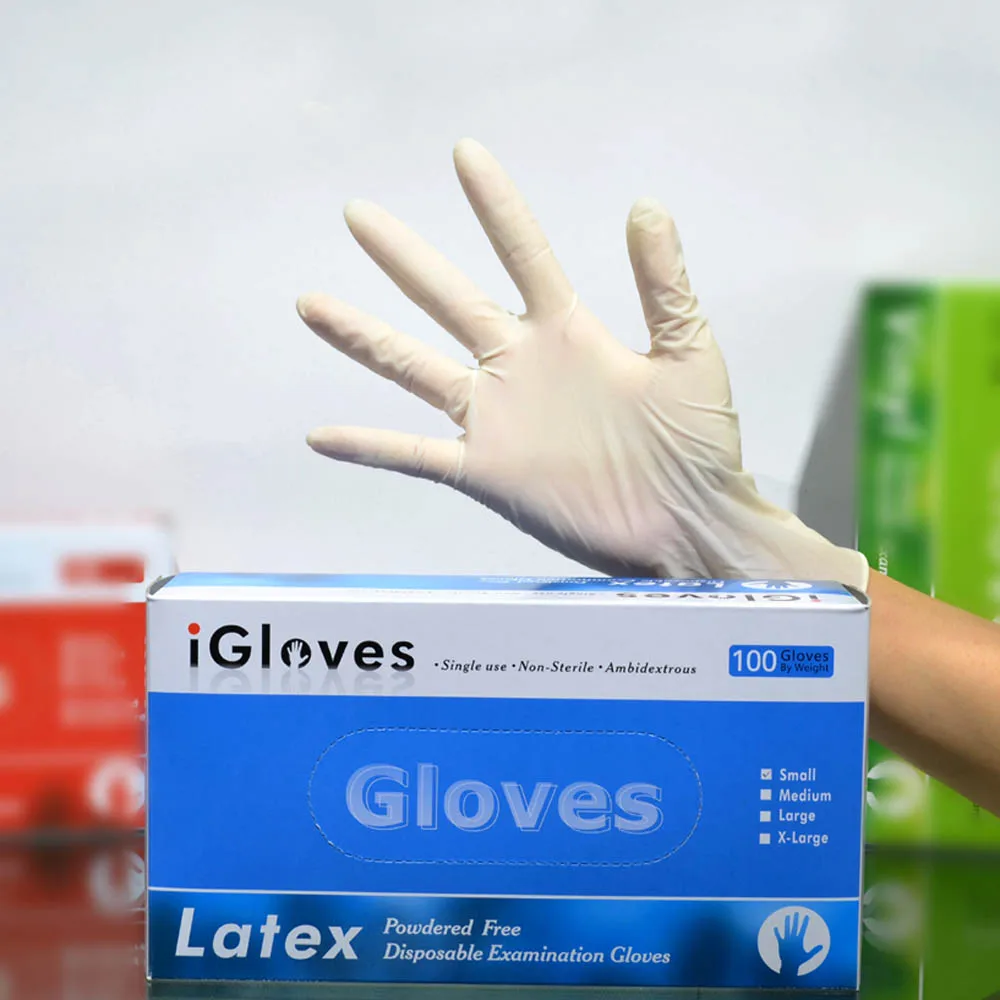 Latex Glove Condom Powder Free Gloves Black