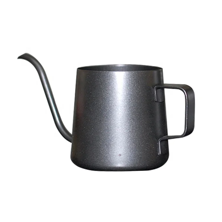 
350ml Hot Sale High Capacity Durable Gooseneck Drip Traditional Arabic Coffee Kettle Silver Metal Coffee & Tea Sets Drinkware 