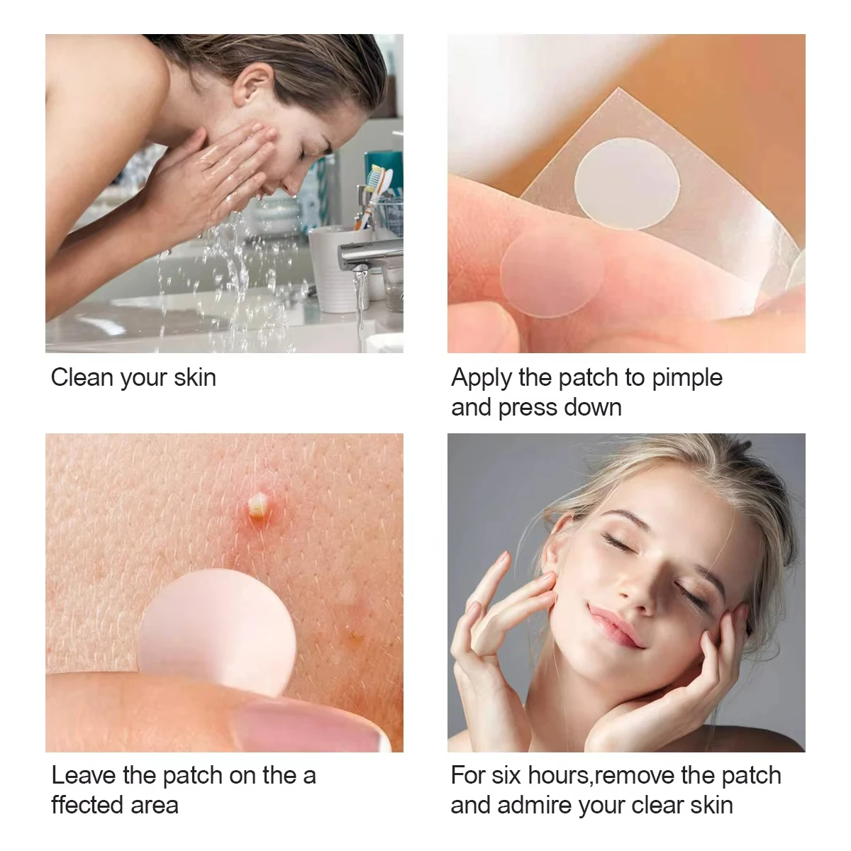 Hydro Seal Acne Patches for Face Non-Medicated Acne Blemish Patch Absorbs Fluids Provides a Protective Healing Environment