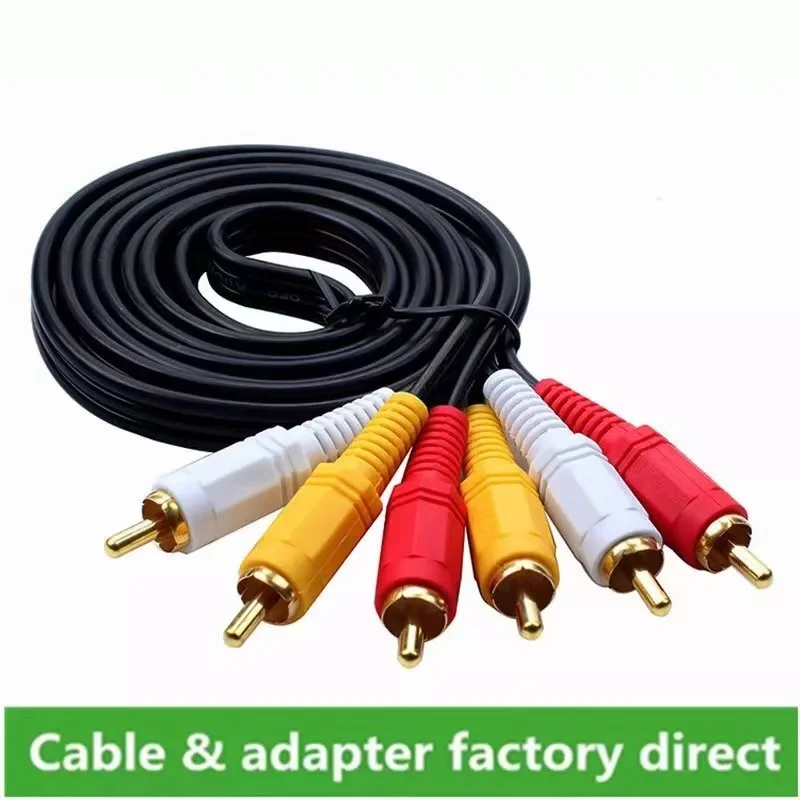 1 5 м HDMI-совместимый с 3 RCA видео аудио 1080P кабель AV шнур конвертер адаптер для HDMI TV набор-Box DVD ноутбук