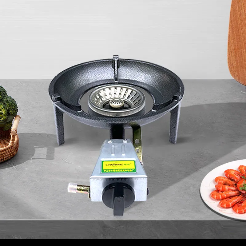 High Power 3808w Piezoelectric Ignition Biogas Stove 1 Burners Kitchen Appliance Burner