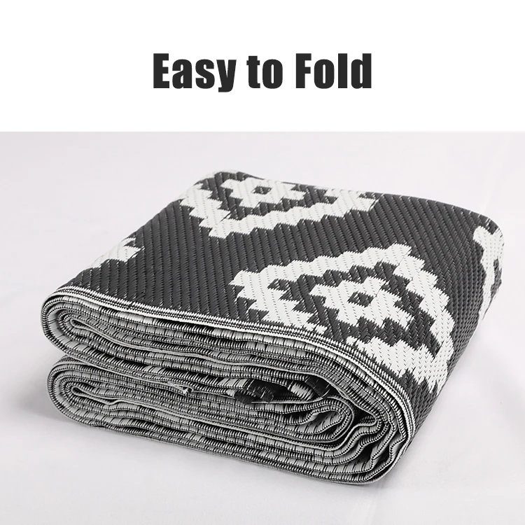 HOMFUL Polypropylene Area Rug Camping Outdoor Rug Polypropylene Carpet Patio RV Rug For Outdoor