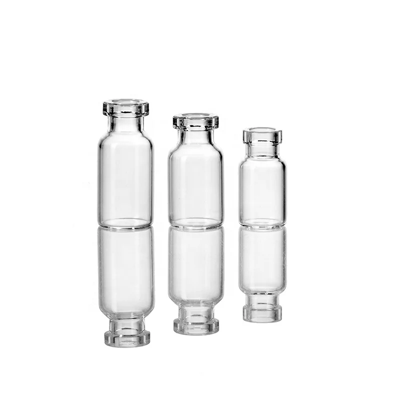 
2ml clear tubular glass vial injection bottle 
