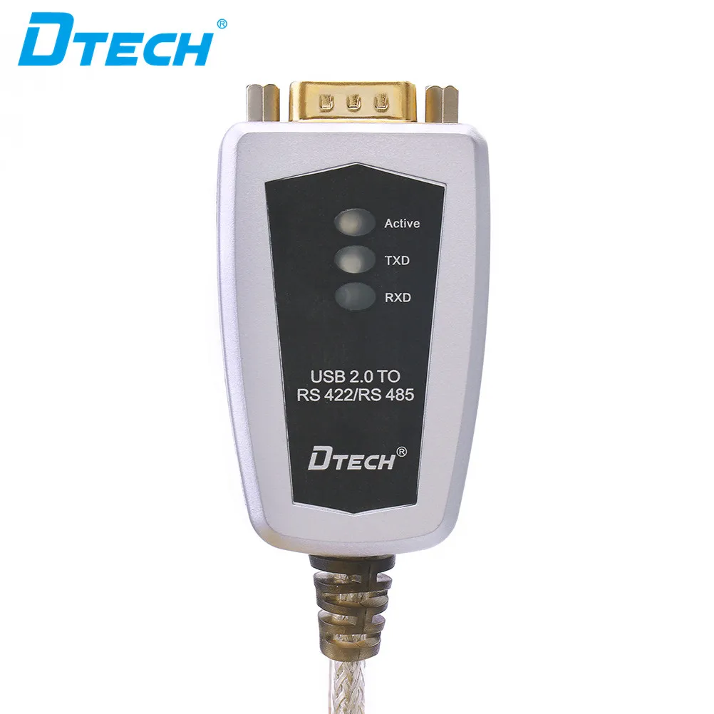 DTECH high speed USB2.0 to RS422/485 cable 1.2m video acdio computer USB converter cable FT232+SP485 dual chip adaptor switch