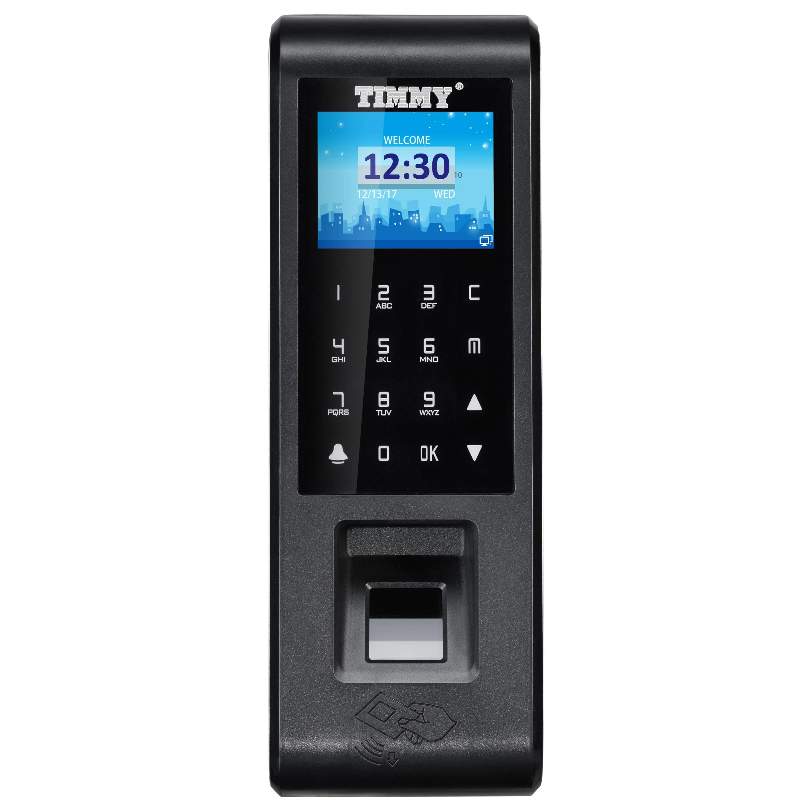 Бесплатная облачная система контроля доступа по отпечаткам пальцев посещаемости считыватель карт TCP/IP RS485/232 Wi-Fi опционально