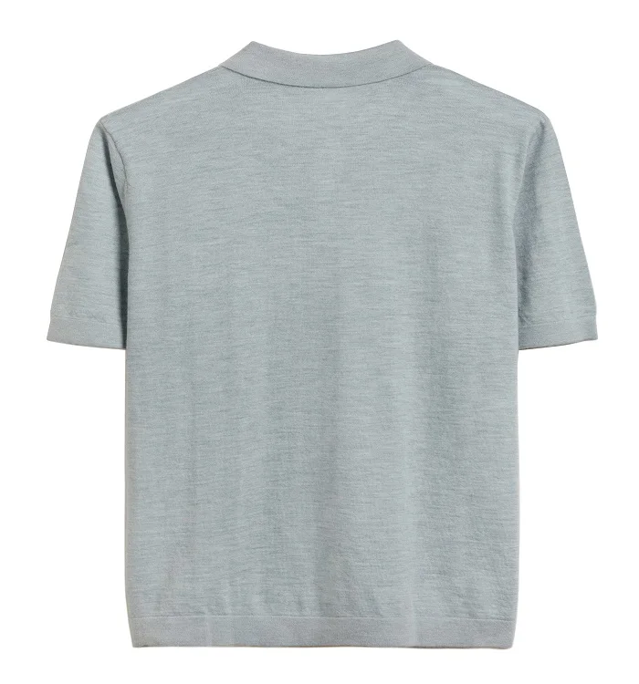  Outdoor Cashmere Turn Down Collar T- Shirt For