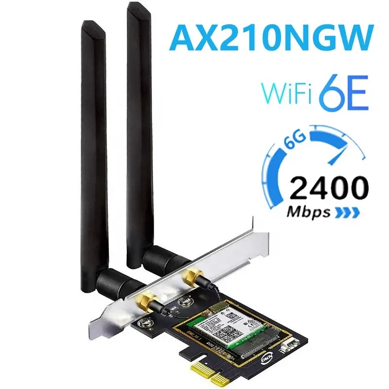 Factory Price Tri-Band BT 5.2 AX3000 New Wifi 6E PCIE WiFi Card Wifi Adapter 802.11n