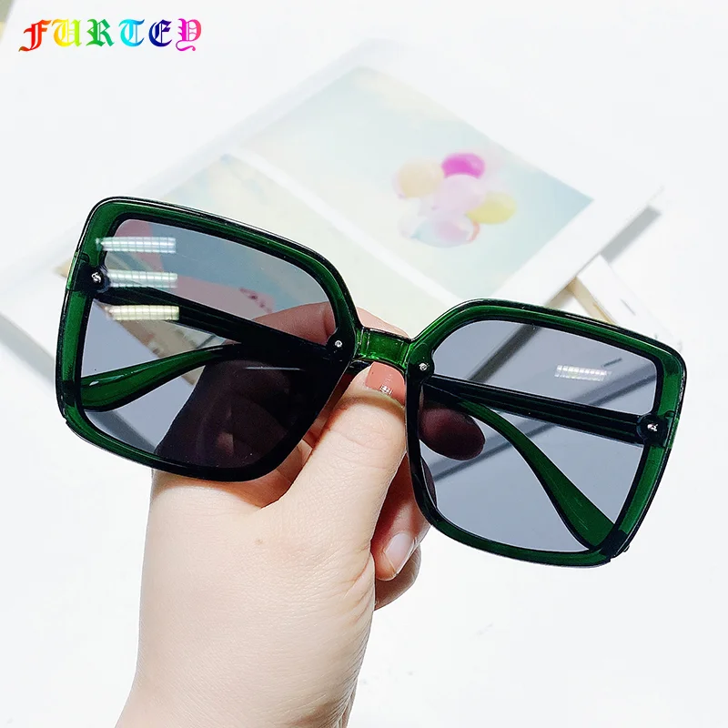 5253 Retro men and women windproof glasses with big frame square contracted fashion sunglasses