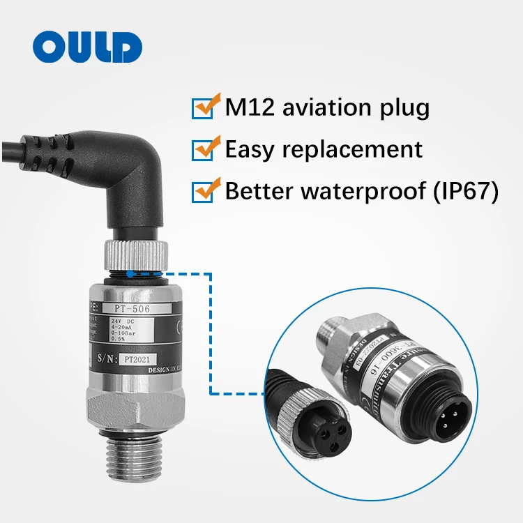 OULD PT-506 OEM water pressure gauge digital sensor transmitter manufacturer