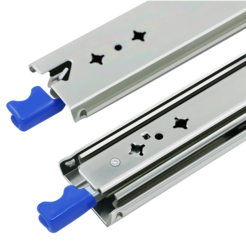 53mm Telescopic Channel Ball Bearing Drawer Slide Heavy Duty Industrial Rails