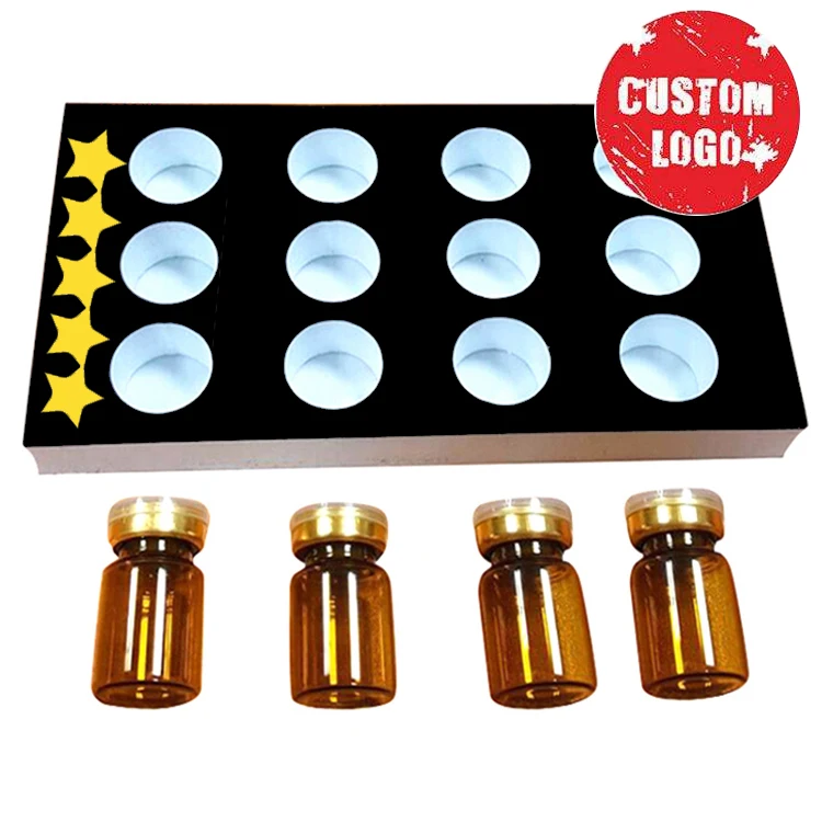 2024 OEM ODM Factory High-end Custom Black EVA Foam Insert Packaging Die Cut Package Insert for cosmetic box perfume bottles