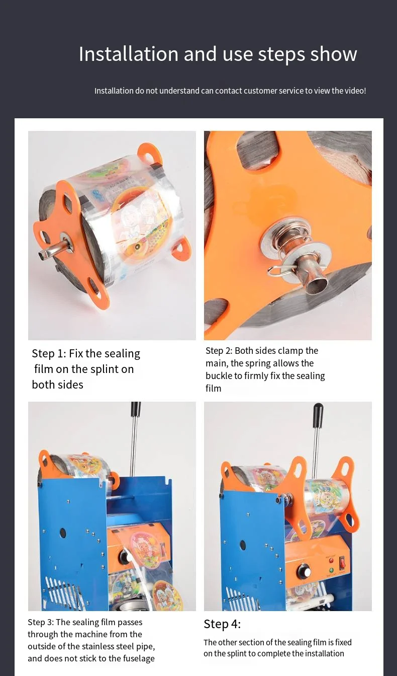 Good Quality 300W Semi-auto Cup Sealer Bubble Tea Equipment Cup Sealing Machine Sealing Machine