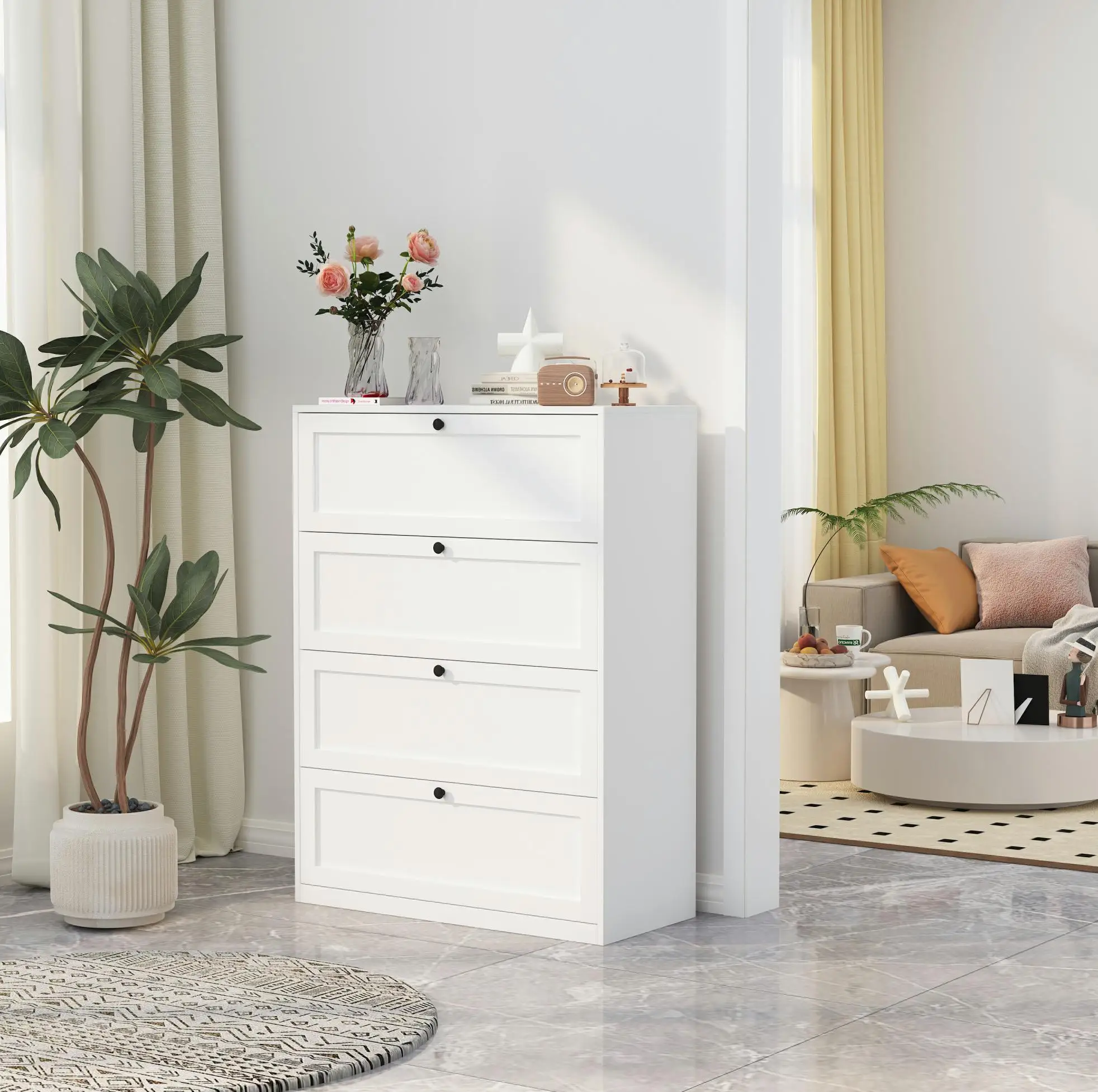 White storage 3 drawer cabinet custom living room cabinets chest of drawers of bedroom modern