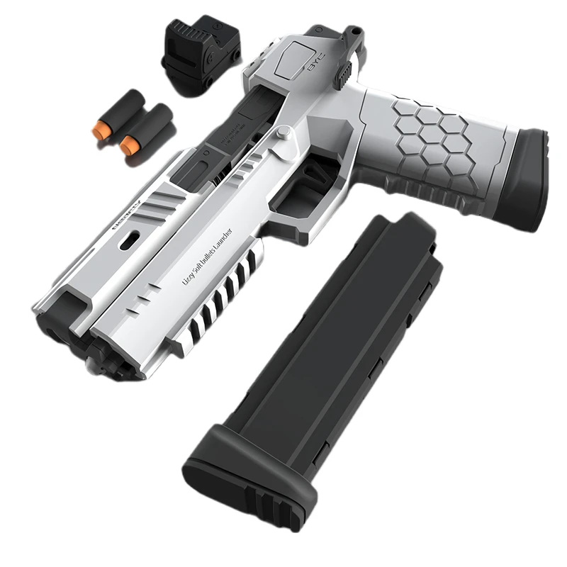 2021 NEW Gun Model Manual Version 8 Darts High quality Gel Gun Toy Guns Metal For Kids Boys Gift
