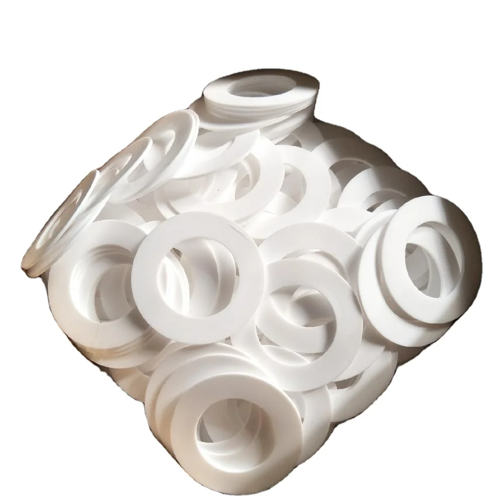 Corrosion Resistance Anti-aging Non-conductive Properties Pure White PTFE Sealing Gasket