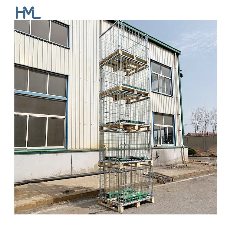 Qualified Metal Fabricated Steel Wire Mesh Cage Pallet