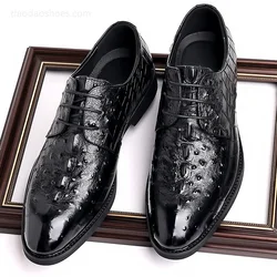 Wholesale crocodile skin leather shoes wedding crocodile leather shoes for men