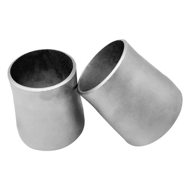 Sandblasted titanium pipe reducing pipe spot used in industry