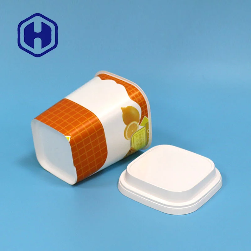 Wholesale disposable custom logo IML butter container plastic margarine packaging