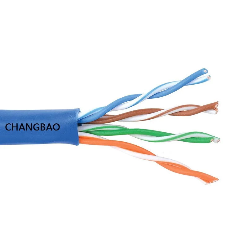 Changbao UTP Cat 5e 305m bare copper conductor high quality lan cable for annual promotion