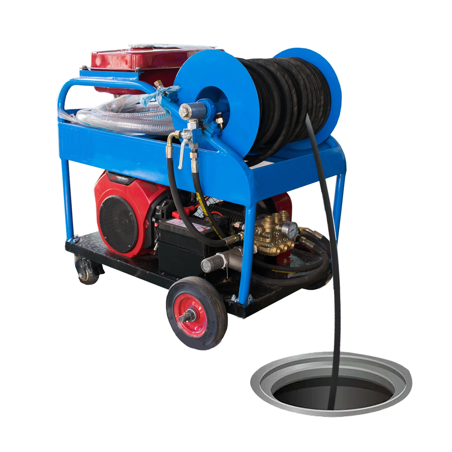 Горячая распродажа мойка бензинового давления 24hp 200bar бензиновый струйный очиститель водоструйной канализации высокого