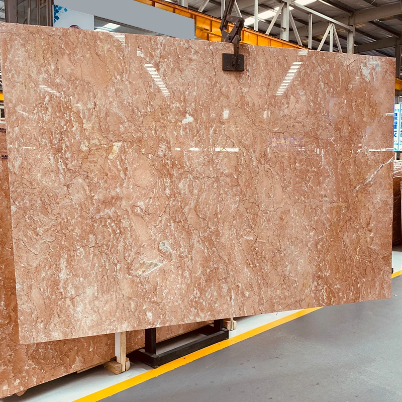 AST OEM/ODM orangepeel red marmo baldosa high-quality stone best popular marble wall/floor tiles for bathroom walls