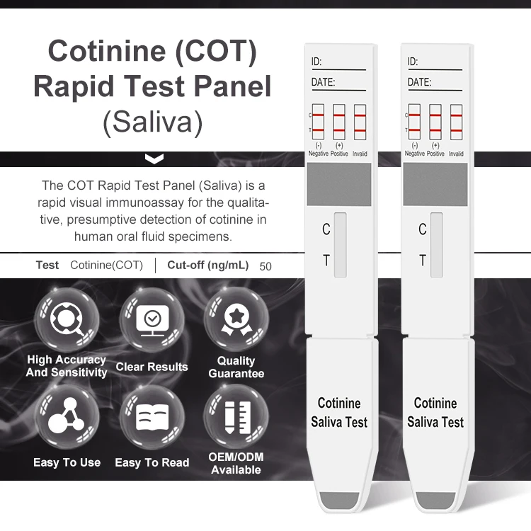 One Step New THC COT Saliva Rapid Test Device