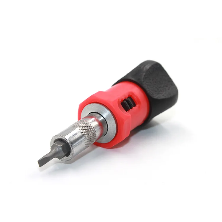 1/4 inch rotational ratchet screwdriver 6.35mm internal hex interface screwdriver bit holder with 10 pcs CR-V Batch of head
