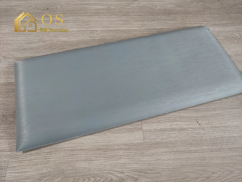 4D soft leather panel art series for wall ceiling decoration in bedroom modern design child protective device