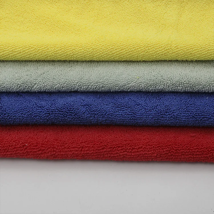 80% Polyester 20% Polyamide Sunscreen Water Absorption Quick Drying Microfiber Terry Cloth Fabric