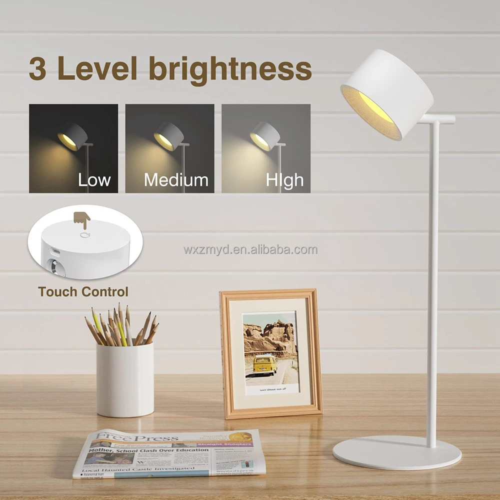 Touch Remote control Indoor Wireless LED Rechargeable Wall Lamps Light Battery powered cordless with USB charging Table Lamp