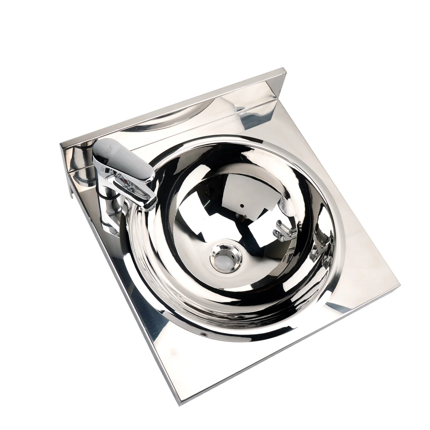 
New Style Project Use Stainless Steel 304 Square Hand Wash Basin 