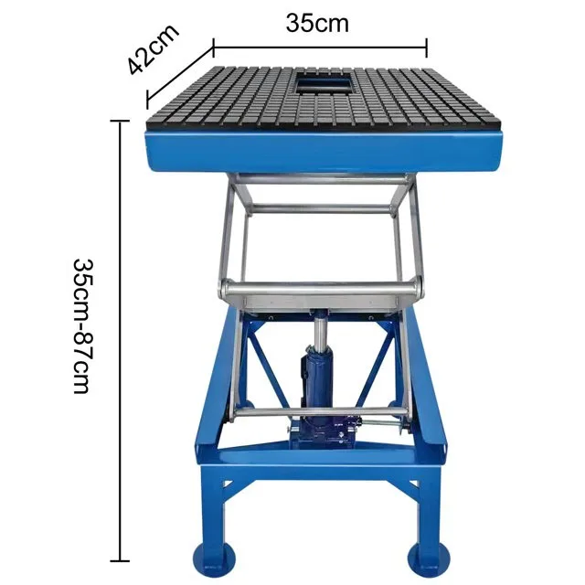 Motorcycle Lift Table Hydraulic Dirt Bike ATV Scissor Jack Lift Hoist 300LBS Motorcycle Scissor Lift - Hydraulic Jack