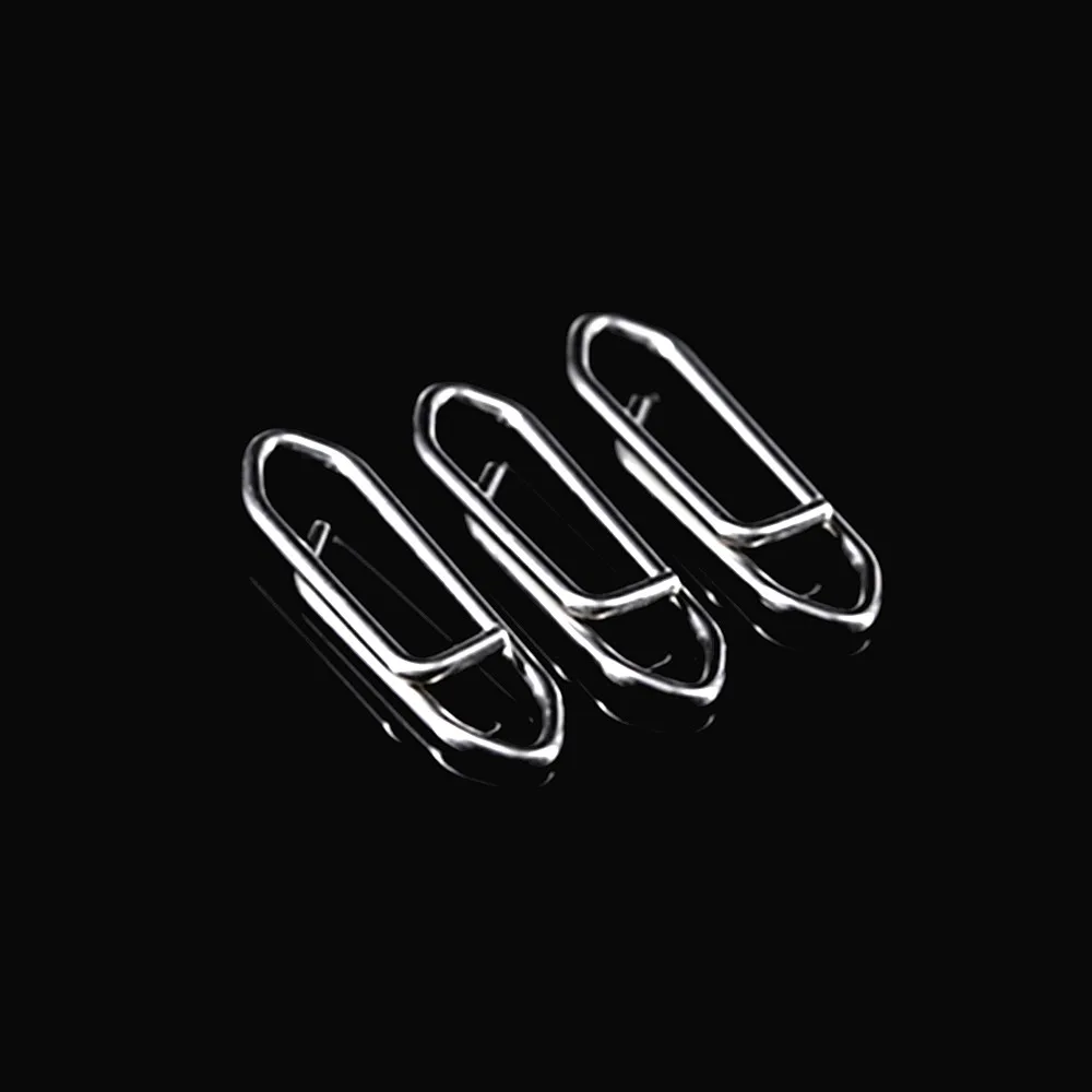 Fishing Snap Clip Stainless Steel Fishing Safety Snap Clips Quickly Change Interlock Line Terminal Fishing Power Clips