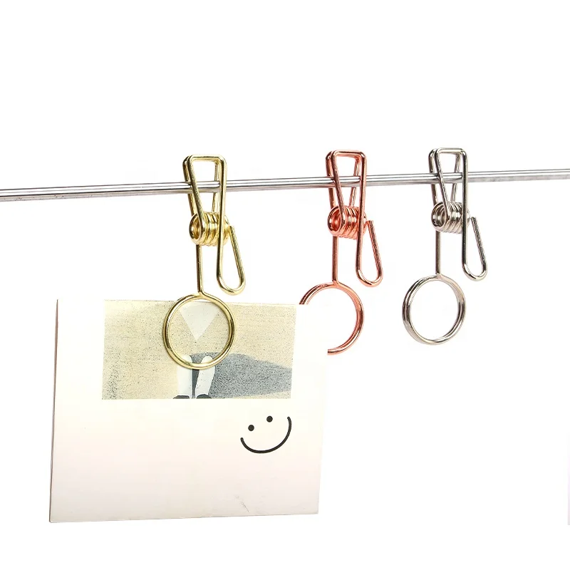 Stainless Steel Wire Memo Clips Hanging Type Memo Note clips Photo Clips