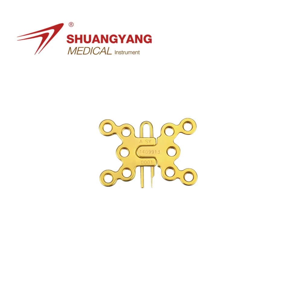 titanium sternum plate 10 holes integral type II, THORAX rib internal fixation reconstruction