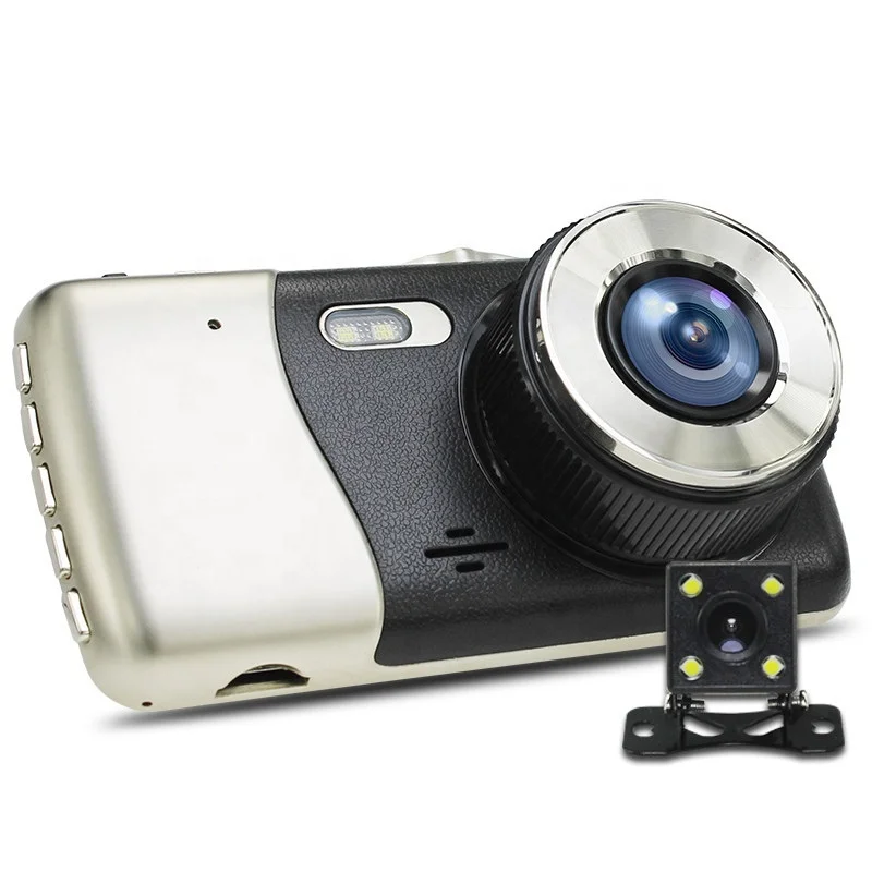 4 inch display 1080p 2 way video car dvr camera