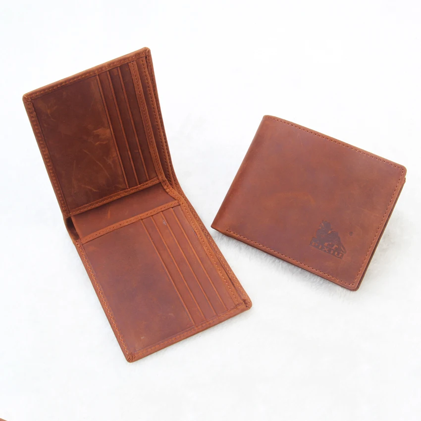 Мужской коричневый Кошелёк из коровьей кожи