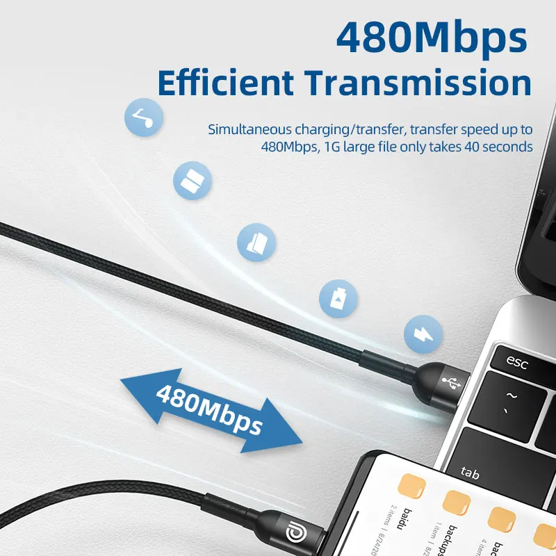 6A 66W Super Fast Charger USB Cable Compatible with ipad Samsung BlackBerry LG TCL Sony Oppo Oneplus Huawei Xiaomi Redmi Vivo